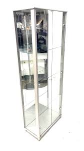 Used Glass Display Case Silver