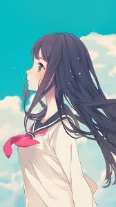Only the best hd background pictures. Ar10 Cute Girl Illustration Anime Sky Wallpaper
