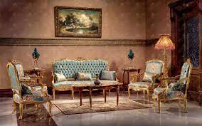 gilded five pieces royal sofa set