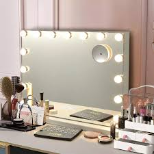 Tribesigns hollywood makeup mirror with vanity lights & table (white) 5. Hollywood Vanity Lighted Mirror Touch Control Magnification Bluetooth Speaker Hb86948us Decorative Mirrors Aliexpress