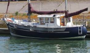 He was from the east coast somewhere and had gone anti clockwise including orkney. Fisher Ketch 37