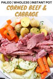 · add the seasonings and cooking liquids. Instant Pot Corned Beef And Cabbage Whole30 Cook At Home Mom Video Recipe Video In 2021 Corned Beef Corn Beef And Cabbage Delicious Paleo