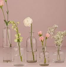 decorative glass bottle vases