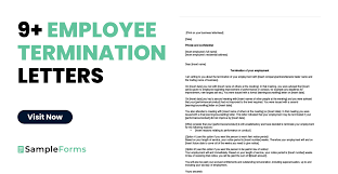 sle employee termination letters in