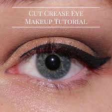 basic cut crease eye makeup tutorial