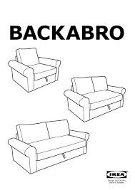 Da cosa è composto il prodotto: Ikea Backabro Divano Letto A 2 Posti S59133649 Istruzioni Di Montaggio