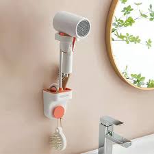 Wall Mounted Hair Dryer Holder Shower