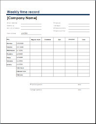 Weekly Time Sheet Template Timesheet Template Templates
