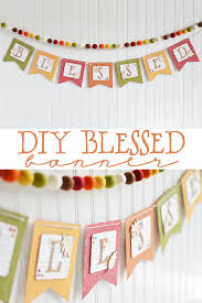 diy blessed banner the happy ss