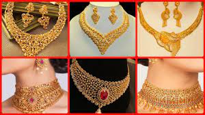 bridal gold necklace designs 2020