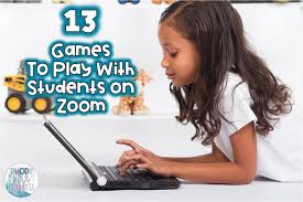 zoom games with students during