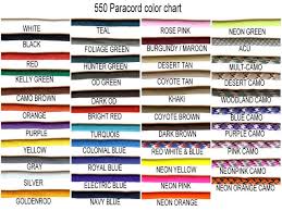 Paracord Colors