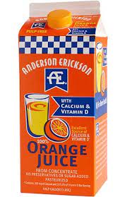 ae fortified orange juice