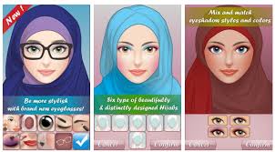 game hijab make up salon