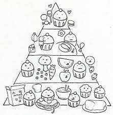 Food Pyramid Coloring Page Kindergarten Free Coloring Pages