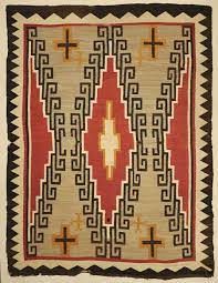 large antique navajo rug circa 1890