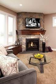 corner fireplace furniture arrangement
