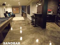 one of a kind metallic epoxy flooring