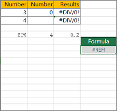 how to correct div 0 error in excel