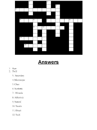 fibers review crossword puzzle pdf