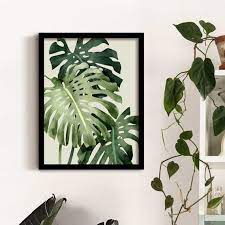 Buy Giant Monstera Palm Leaf Print