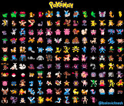 Automatically fuse two pokemon to create an entirely different creature. Oc All 151 Gen 1 Pokemon Pixel Art Pixelart