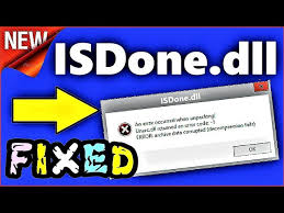 how to fix isdone dll error during game