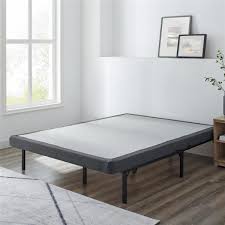 The foundation comes with a coordinating cover that can be placed on foundation easily and it coordinates well with most mattresses. Instant Foundation Quick Assembly Wood Foundation With Cover 4 In King Low Profile Mattress Foundation Replacement Box Spring 123201 5060 The Home Depot