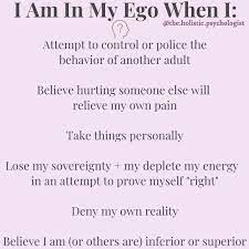 The Holistic Psychologist - The ego is the voice within our minds that creates stories about who we are, who other people are, + the world around us. The ego assigns meaning