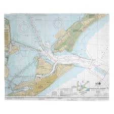 Details About Longshore Tides Cara Tx Nautical Chart Fleece Blanket