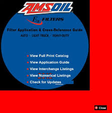 G3000 Filter Applications Cross Reference