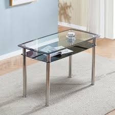 2 tier tempered glass dining table