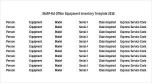 Equipment Inventory Template 14 Free Word Excel Pdf Documents