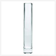 Clear Glass Cylinder Vase 40cm