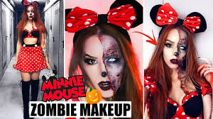 zombie minnie mouse maquiagem