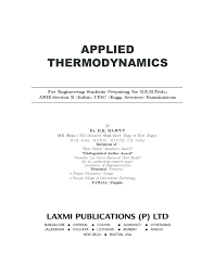 applied thermodynamics book pdf