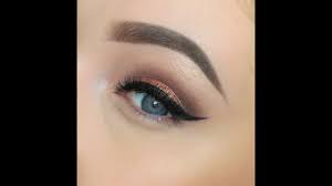 copper smokey eye using makeup