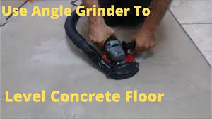 how to grind concrete to level a floor