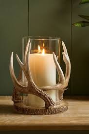 Antler Pillar Candle Holder From