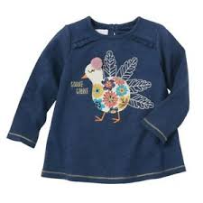 Details About Mud Pie H9 Baby Girl Thanksgiving Long Sleeve Turkey Tunic 15100085t Choose Size