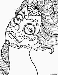 By best coloring pages august 30th 2016. Free Printable Dia De Los Muertos Coloring Pages Coloring Home
