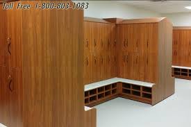 modern wood laminate lockers for spas