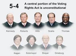 Image result for scotus rolls back voting act