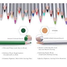 Sudee Stile Colored Pencils 120 Unique Colors No Duplicates