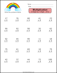 multiplication worksheets 2 digit by
