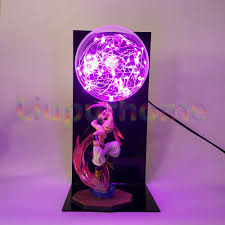 Hay un montón de lámparas personalizadas de dragon ball en aliexpress, desde goku haciendo la genkidama hasta goku y vegeta peleando y todas son espectaculares. Dragon Ball Z Majin Buu Led Night Lamp Anime Crazy Store