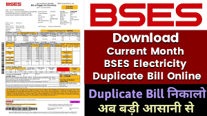 view duplicate electricity bill
