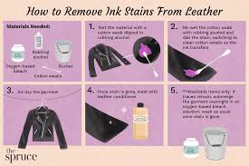 remove ink stains from leather clothes