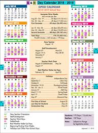 A B Calendar A B Day Calendar