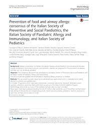 prevention of food and airway allergy